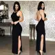 Vestido longo de costa nua - BELA ROSA em oferta