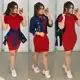 Vestido de Festa Curto Gola Vermelho - Mira Luxo Modas em oferta