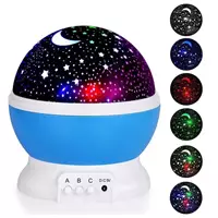 Imagem da promoção Luminária Abajur Rotativa Projetor Globo Estrelas Crianças 360º Star Master Gira Teto Galaxy Quarto
