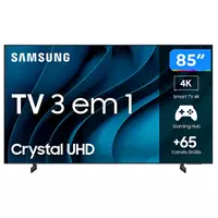 Imagem da promoção Smart TV 85” UHD 4K LED Crystal Samsung 85CU8000 - Lançamento 2023 Wi-Fi Bluetooth Alexa 3 HDMI