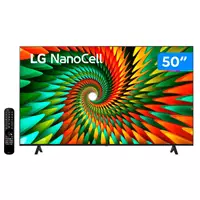 Imagem da promoção Smart TV 50” 4K UHD LED LG NanoCell 50NANO77 - Wi-Fi Bluetooth Alexa 3 HDMI IA Matter