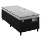 Cama Box Solteiro (Box + Colchão) - Plumatex Molas Ensacadas Alfa em oferta
