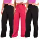 Kit 3 Calça Pantalona Feminina Cintura Alta Tendência Larga - Lori Modas em oferta