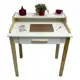 Mesa Escrivaninha Escritório 1 Gaveta Livorno Branco Pinus - Móveis Bonatto em oferta