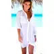 Saída De Praia Branca Camisa Longa Camisão Lançamento - Gisele Freitas em oferta