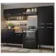 Armário de Cozinha Compacta Rustic/Preto Emilly Pop Madesa XA em oferta