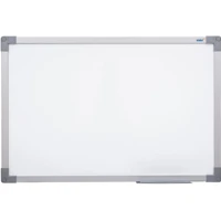 Imagem da promoção Quadro Branco Moldura MDF REVESTIDO na cor Aluminio Soft STALO, 90X60