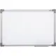 Quadro Branco Moldura MDF REVESTIDO na cor Aluminio Soft STALO, 90X60 em oferta