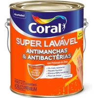 Imagem da promoção Super Lavável Antimanchas Eggshell Branco 3,6L - CORAL