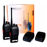 Imagem da promoção Kit 2 Rádio Comunicador Walk Talk Baofeng 777s com 16 Canais Alcance de 12Km 2 Duas Pçs