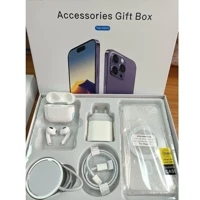 Imagem da promoção Kit Iphone 5 em 1 de cinco peças MagSafe/ Phone case/cabo de dados/AirPods 13/11mini/XSR/12 Pro Max