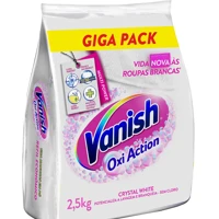 Imagem da promoção Vanish Tira Manchas Em Pó Crystal White Oxi Action 2 5Kg Para Roupas Brancas