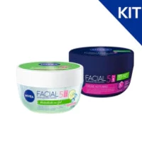 Imagem da promoção KIT NIVEA Gel Hidratante Facial 100g + Creme Facial Noturno 100g