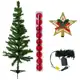 Kit de Natal para Espaços Pequenos Árvore 120cm + Pisca-Pisca + Enfeites - Bolas e Estrela Natalina em oferta