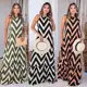 Vestido Longo Frente Única Liso / Estampado em oferta