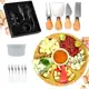 Kit Petisqueira Redonda Madeira + 4 Facas Queijo + 4 Peças Vinho Com Molheira Ramekin e Garfinhos p/ em oferta