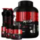 Kit Suplemento Hipercalórico Muscle Mass + Bcaa 3:1:1 + Creatina + Glutamina + Shaker - Espartanos em oferta