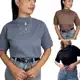 KIT 3 TSHIRTS CAMISETA BÁSICA LISA FEMININA MANGA 3/4 GOLA ALTA 100% ALGODÃO T-SHIRT CAMISETAS em oferta