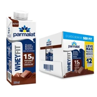 Imagem da promoção Pack Bebida Láctea Chocolate 15g de Proteína 250ml - 12 Unidades Parmalat WheyFit