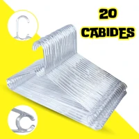 Imagem da promoção Kit Cabides Transparente Acrílico Adulto Reforçado Organizar Roupas