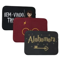 Imagem da promoção Kit c/ 3 Tapetes Porta de Entrada Harry Potter Antiderrapante