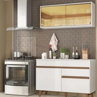 Imagem da oferta Cozinha Compacta Madesa Reims 120001 com Armário e Balcão - Branco