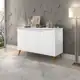 Cantinho do Café Buffet Encanto 3 Portas Retrô Com Pés De Madeira Cores em oferta