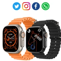 Imagem da promoção Relógio Ultra 2 Smart Watch Esportivo Sem Fio À Prova D'água T800 + dois pulseira