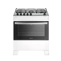 Imagem da promoção Fogão 5 Bocas Branco com Mesa Inox Atlas Atenas Bivolt