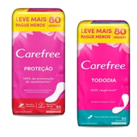 Imagem da promoção Protetor Diário Todo Dia Carefree Sem Perfume 80 unidades