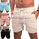 Kit 3 Short de Linho Masculino Mauricinho Premium Bermuda Casual Slim em oferta