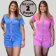 Kit com 2 Pijamas Baby Doll Amamentação Americano Cirúrgico com botões em Malha modelo Blogueirinha em oferta