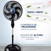 Imagem da promoção Ventilador 105cm-130cm Ajuste De Altura Livremente 110v - 220v Ventilador--Envio imediato