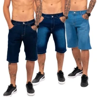 Imagem da promoção kit 2 Bermuda Jeans Masculina Lycra