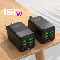 Imagem da promoção Carregador Rápido De 150W Multi Portas Flash 4USB + 2PD 5V 3A USB Tipo C Adaptador De Energia Para -