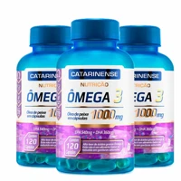 Imagem da promoção Kit com 3 Ômega 3 1000mg Com 120 Cápsula cada Ômega Catarinense