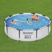 Imagem da promoção Piscina Estrutural 4678L Circular Pro Max + Filtro 110V ou 220V + Capa Bestway