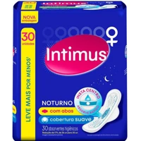 Imagem da promoção Absorvente Noturno Suave Intimus Gel C/Abas 30 unidades