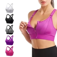 Imagem da promoção Novo Zíper Frontal De Soutien Esportivo Feminino Com Ajustável Sem Costura Roupa Interior Feminina F