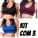 Kit 03 Top Fitness Suplex Academia Treino Lazer Crossfit em oferta