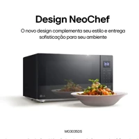 Imagem da promoção Micro-ondas de Mesa LG Neochef Grill 30 Litros de Capacidade Preto Limpa Fácil