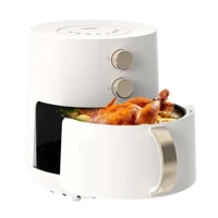 Imagem da promoção Fritadeira Elétrica Air Fryer Sem Óleo 5.5L 127V / 220V 1400W Antiaderente Branco IDALI LIFE