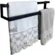Porta Toalhas Strassis Design SD-4003 Metal Cor: Preto em oferta