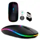Mouse Sem Fio Recarregável Wireless Optico Led Rgb Ergonômico Sem Fio em oferta