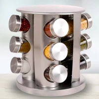 Imagem da promoção Porta Tempero Giratório Inox 12 Potes Com Suporte Giratório