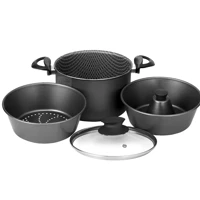 Imagem da promoção Caçarola Conjunto 3 em 1 - Para Pudim Banho Maria e Cozimento