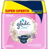 Imagem da promoção Refil Aromatizador de ambiente automático Glade Lembranças de Infância 2 unidades 260ml cada