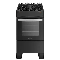 Imagem da promoção Fogão 4 Bocas Atlas Atenas Glass Mesa de Vidro Preto Bivolt