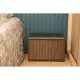 Puff Baú Organizador Fibra Sintética Assento Suede 80 Ltrs em oferta