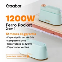 Imagem da promoção Gaabor ferro vaporizador portátil vapor top clean Aquecimento rápido Tamanho pequeno